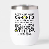 Bepaal wat God je heeft gegeven Aquino Quote (Voorkant)