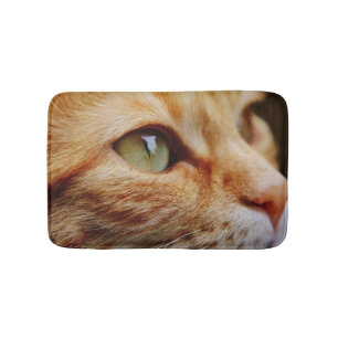Bepaald gezichtsveld van een gemberkat badmat
