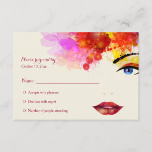 Bepaalde Glance Cancer Fundraising RSVP-kaart RSVP Kaartje