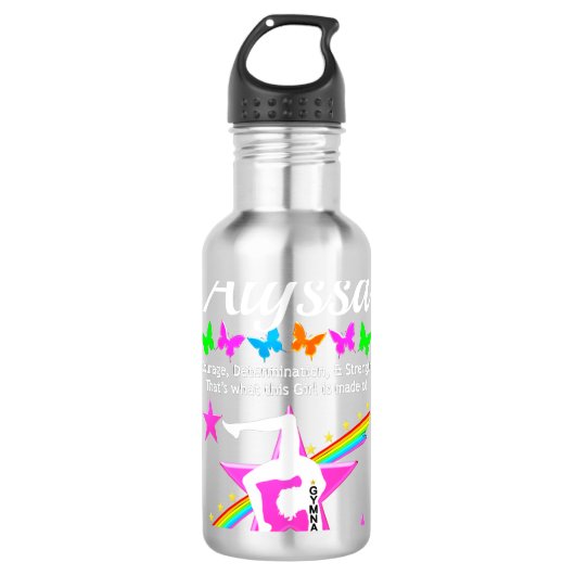 BEPAALDE GYMNAST MEISJE GEPERSONALISEERDE WATERFLE WATERFLES (Voorkant)
