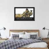 Bepaling: Inspirerend prijsopgave Canvas Afdruk (Insitu (Slaapkamer))