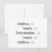 Bepaling, Smarts, Kindness Vector (© Mira) Briefkaart (Voorkant / Achterkant)