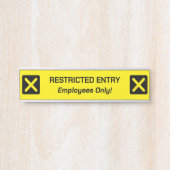 "BEPERKT TOEGANG"-teken Deurbordje (Voorkant)