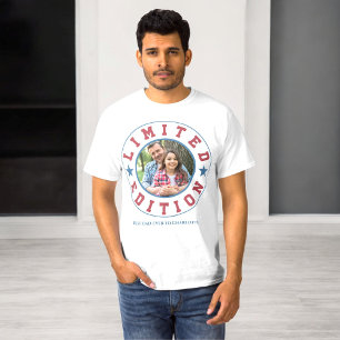 Beperkte druk beste vaders foto t-shirt