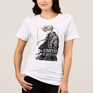 Beperkte Editie Anime Jongen Grunge Techwear Stree Tri-Blend Shirt
