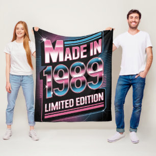 Beperkte Editie Retro 1989 Fleece Deken