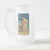 BEPERKTE EDITION Frosted Beer Stein Matglas Bierpul (Links)