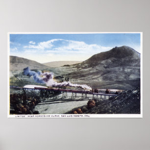 Beperkte rail, Hoefijzer curve Poster