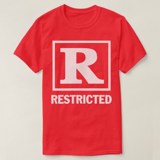Beperkte Rated R Movie Night Film Children Popco T-shirt (Design voorkant)