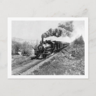 Beperkte spoorlijn Noordkust nabij Briefkaart