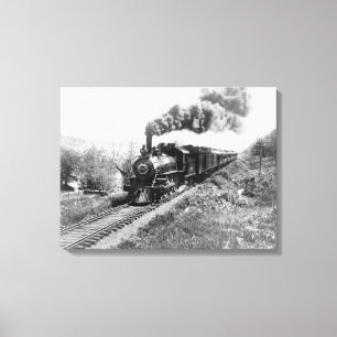 Beperkte spoorlijn Noordkust nabij Canvas Afdruk