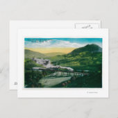 Beperkte spoorweg nabij Hoefijzer Curve Briefkaart (Voorkant / Achterkant)