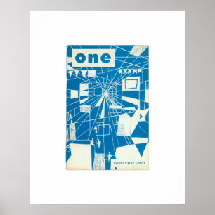 Beperkte Uitgave ONE Magazine, Juni 1955 Druk Poster