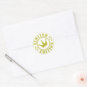beperkte uitgave ronde sticker (Envelop)