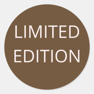 beperkte uitgave ronde sticker