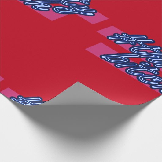 Beperkte uitgave #ThirstyBitch Xmas Wrapping Paper Cadeaupapier (Hoek)
