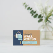 Bepleisterings- en schilderdiensten visitekaartje (Staand voorkant)