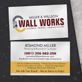 Bepleisterings- en schilderdiensten visitekaartje