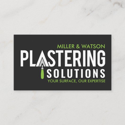 Bepleisteringsdiensten Visitekaartje (Voorkant)