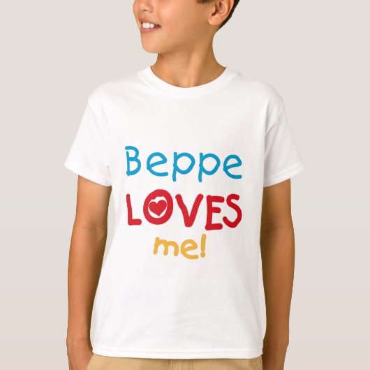 Beppe Loves Me T-shirts en geschenken (Voorkant)