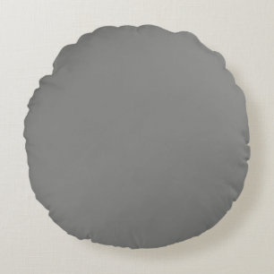 Beproevingsgrijs (vaste kleur) rond kussen