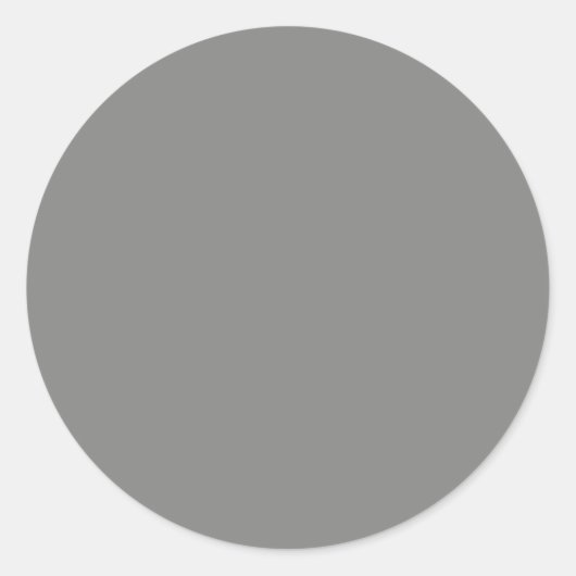 Beproevingsgrijs (vaste kleur) ronde sticker (Voorkant)