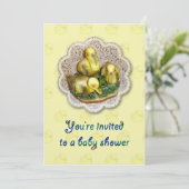 Beproevingsmiddelen Afbeelding Baby shower Uitnodi Kaart (Staand voorkant)