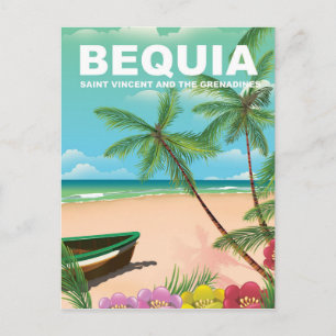 Bequia-eiland in Saint Vincent en de Grenadines Briefkaart