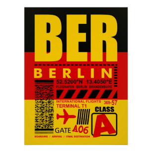 BER Berlin Airport Perfect Poster