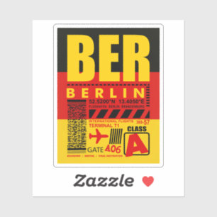 BER Berlin Airport Sticker
