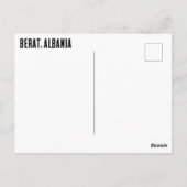 Berat, Albanië Briefkaart (Achterkant)