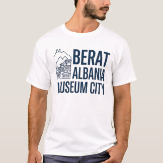 Berat Albanië Minimalistische Ottomaanse Stad T-Sh T-shirt