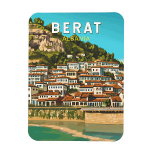 Berat Albanië Reizen Kunst Vintage Magneet