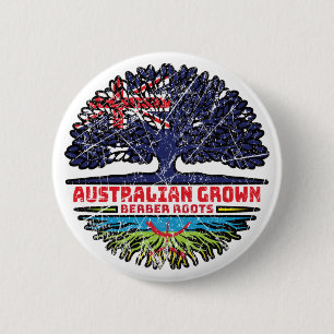 Berber Amazigh Australian Australia Tree Roots Ronde Button 5,7 Cm