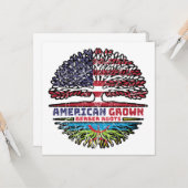 Berber Amazigh US USA Kaart (Voorkant / Achterkant in situ)