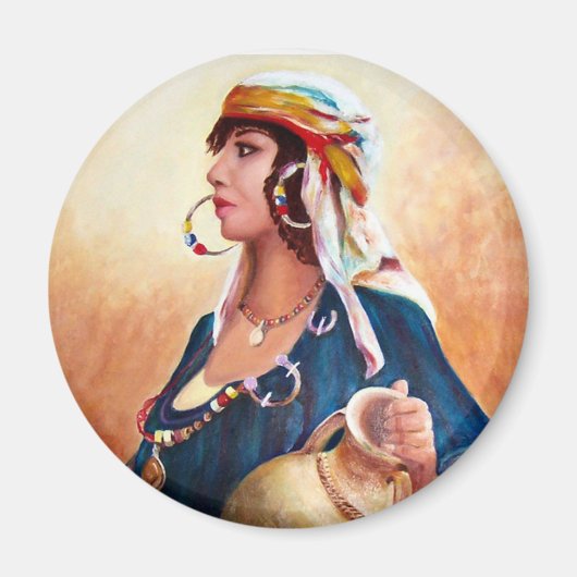 "Berber Vrouw" magneet (Voorkant)