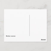 Berbervrouw Briefkaart (Achterkant)