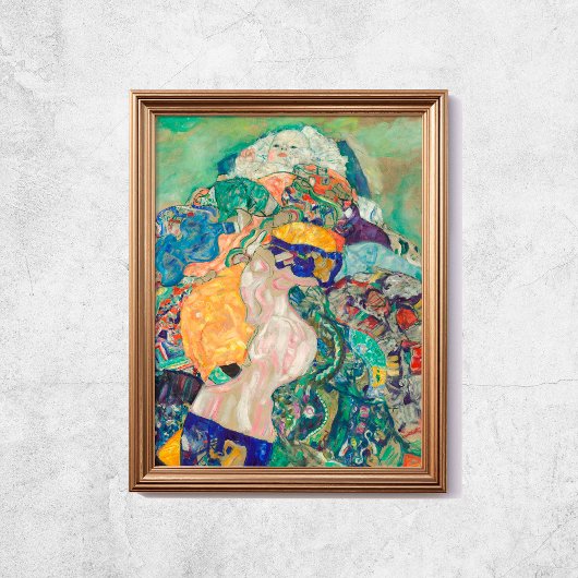 Berceau bébé Gustav Klimt 1978 Vieux tableau célèb