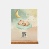 Berceuse interactive QR Ours endormi Céleste (Recto)