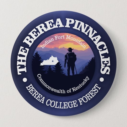 Berea Pinnacles (rd2) Ronde Button 4,0 Cm (Voorkant)