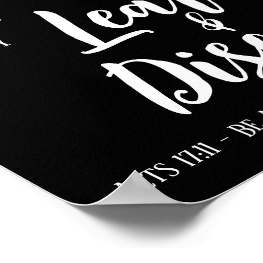 Berean Search Scripting Black Poster (Hoek)