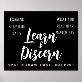 Berean Search Scripting Black Poster