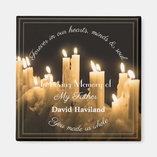 Bereavement Candle Magnet door HAMbyWG Magneet (Voorkant)