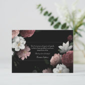 Bereavement Floral - Hartelijk dank Kaart (Staand voorkant)