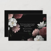 Bereavement Floral - Hartelijk dank Kaart (Voorkant / Achterkant)