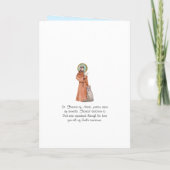 Bereavement Loss of Pet St. Francis Personalized Kaart (Achterkant)