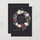 Bereavement Wreath-dank Kaart (Voorkant / Achterkant)