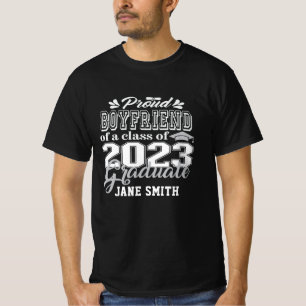 Bereid BOYFRIEND van een Klasse van 2023 Afstudere T-shirt