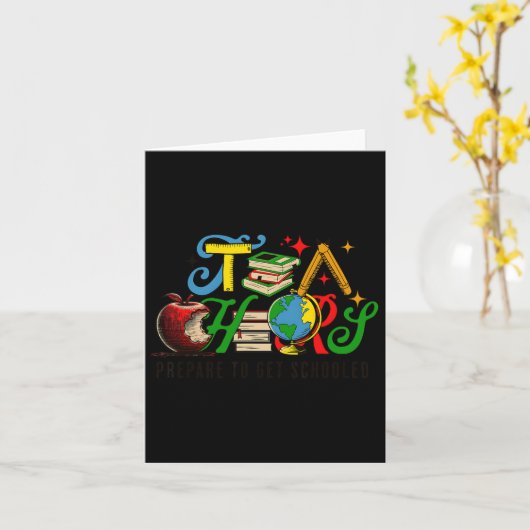 Bereid je voor om een grappige sarcastische leraar kaart (Gele Bloem)