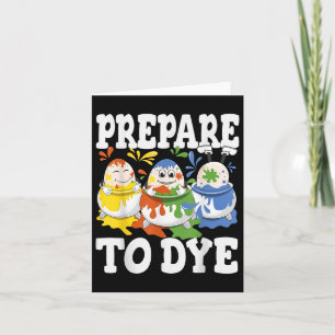 Bereid je voor om Funny Easter Egg Dyeing Eggs Man Kaart
